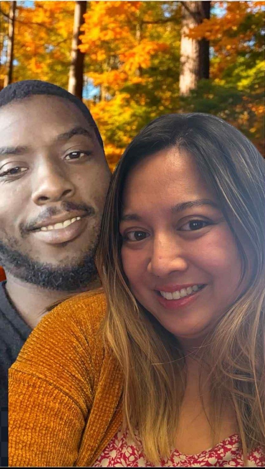 Byron and MereBear in fall